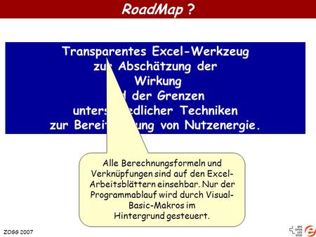 RoadMap ? Transparentes Excel-Werkzeug zur Abschätzung der Wirkung
