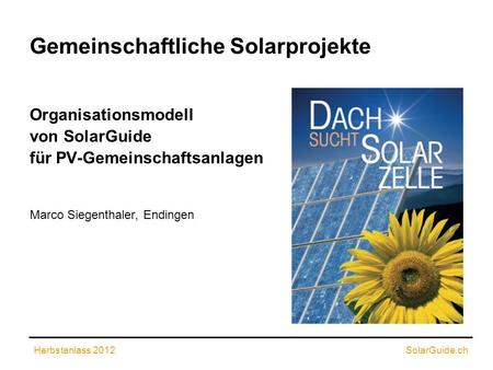 Gemeinschaftliche Solarprojekte