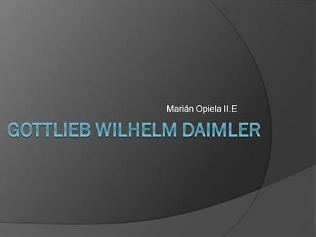 Gottlieb Wilhelm Daimler