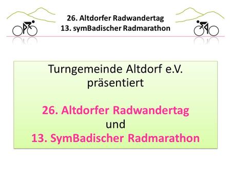 Turngemeinde Altdorf e. V. präsentiert 26