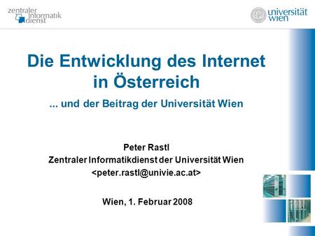 Die Entwicklung des Internet in Österreich