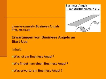 Erwartungen von Business Angels an Start-Ups