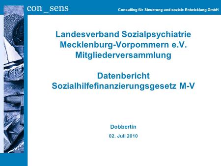 Consulting für Steuerung und soziale Entwicklung GmbH