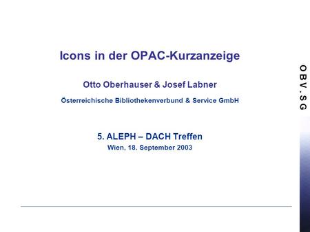 Icons in der OPAC-Kurzanzeige