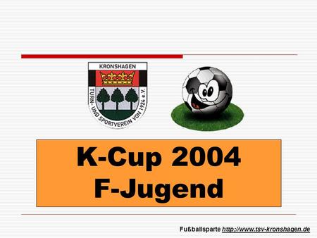 K-Cup 2004 F-Jugend Fußballsparte http;//www.tsv-kronshagen.de.