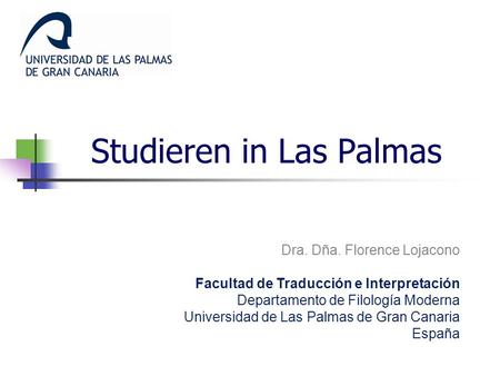 Studieren in Las Palmas