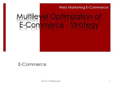 Multilevel Optimization of