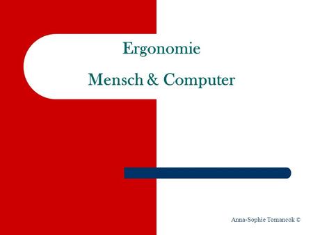 Ergonomie Mensch & Computer