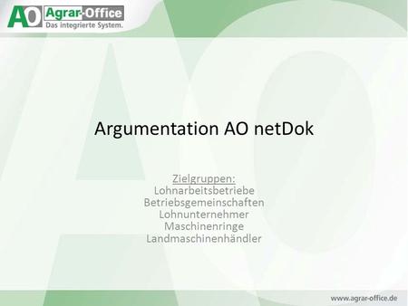 Argumentation AO netDok