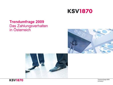 Trendumfrage 2009 Das Zahlungsverhalten  in Österreich