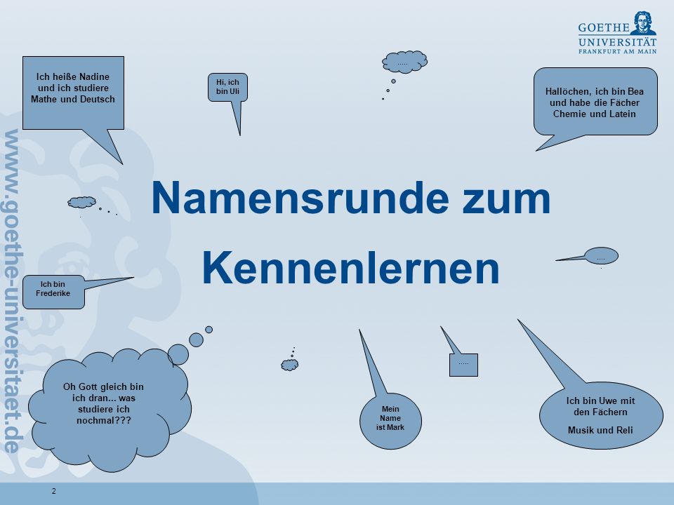 Kennenlernen latein