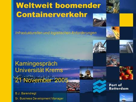 Weltweit boomender Containerverkehr
