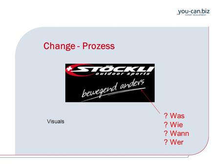 Change - Prozess Visuals ? Was ? Wie ? Wann ? Wer.