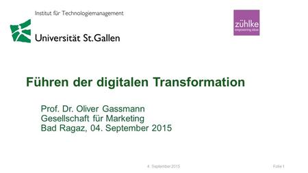 Führen der digitalen Transformation