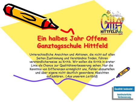 Ein halbes Jahr Offene Ganztagsschule Hittfeld