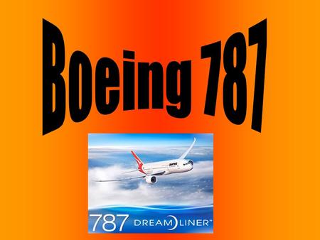 Boeing 787.