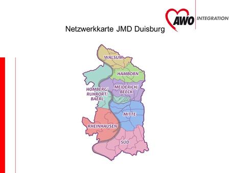 Netzwerkkarte JMD Duisburg. Interne Kooperationspartner JMD Duisburg Schuldnerberatung Kopernikus Str. 110 47167 Duisburg Tel.: 0203 59 56 74 Migrationsberatung.