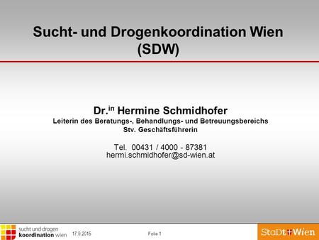 Sucht- und Drogenkoordination Wien (SDW)