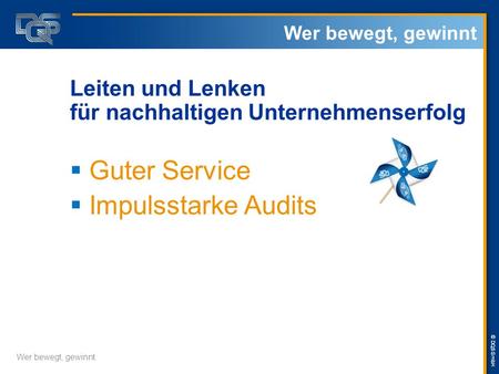 Guter Service Impulsstarke Audits