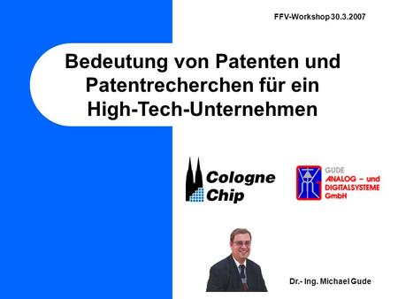 Bedeutung von Patenten und Patentrecherchen für ein