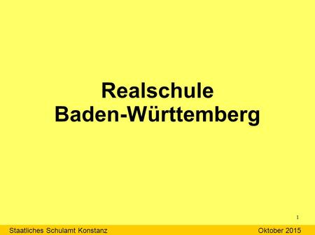 Realschule Baden-Württemberg