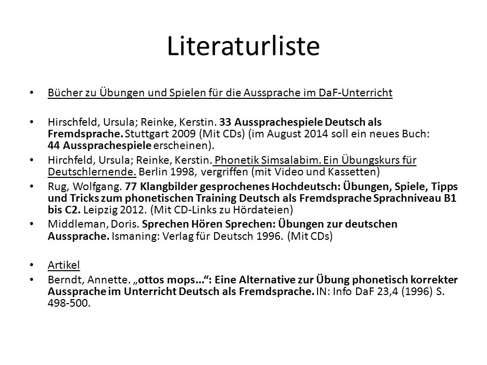 aussprache der laute deutsche