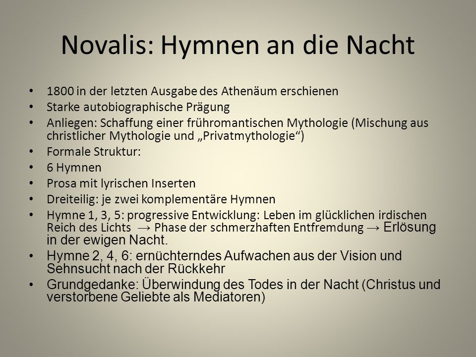 23+ Hymnen An Die Nacht Text PNG