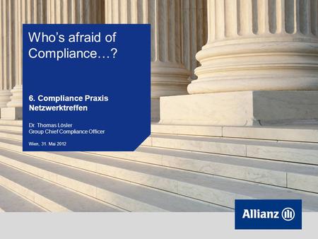 Who’s afraid of Compliance…?