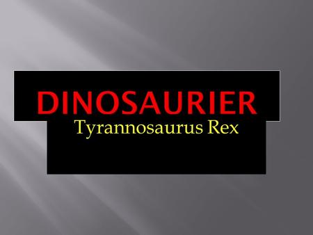 Dinosaurier Tyrannosaurus Rex.