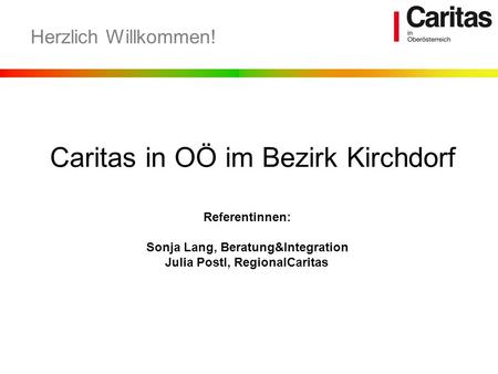 Caritas in OÖ im Bezirk Kirchdorf