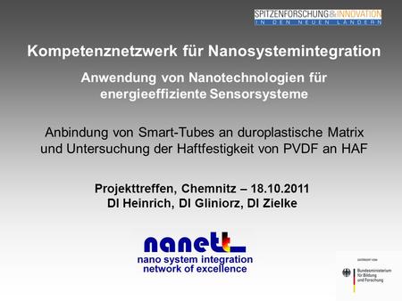 Kompetenznetzwerk für Nanosystemintegration