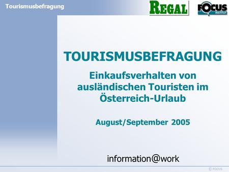 Einkaufsverhalten von ausländischen Touristen im Österreich-Urlaub