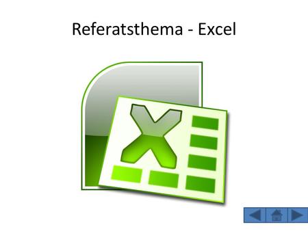Referatsthema - Excel.