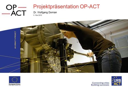 Projektpräsentation OP-ACT Dr. Wolfgang Domian 6. Mai 2010.