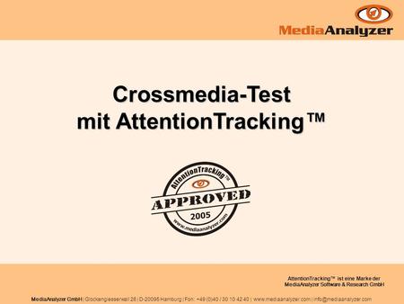 Crossmedia-Test mit AttentionTracking™