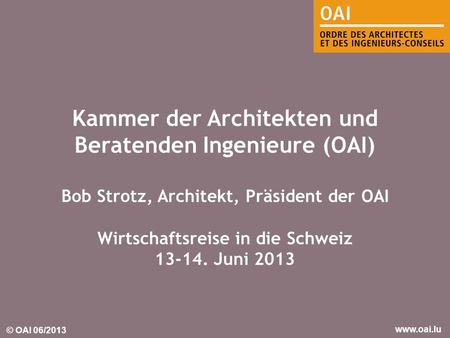 Kammer der Architekten und Beratenden Ingenieure (OAI)