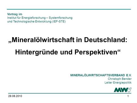 „Mineralölwirtschaft in Deutschland: Hintergründe und Perspektiven“