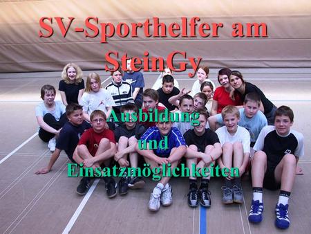 SV-Sporthelfer am SteinGy