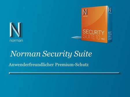 Norman Security Suite Anwenderfreundlicher Premium-Schutz.