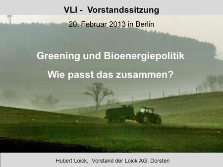 VLI - Vorstandssitzung 20. Februar 2013 in Berlin
