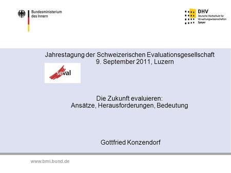 Jahrestagung der Schweizerischen Evaluationsgesellschaft 9