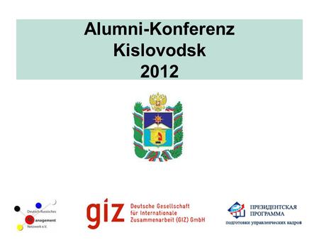 Alumni-Konferenz Kislovodsk 2012