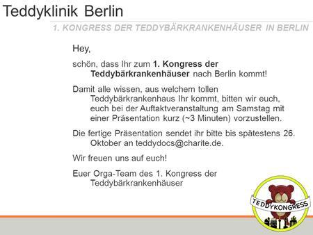 Teddyklinik Berlin Hey,