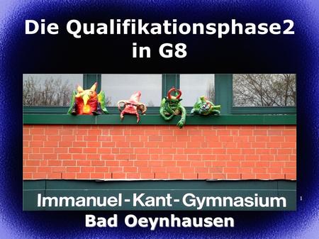1 Die Qualifikationsphase2 in G8 Bad Oeynhausen. Inhalt Wahlmöglichkeiten in Q2 Wahl des 3. und 4. Abiturfachs Wiederholung in der Qualifikationsphase.