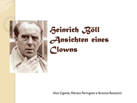 Heinrich Böll Ansichten eines Clowns
