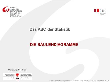 Das ABC der Statistik DIE SÄULENDIAGRAMME 1
