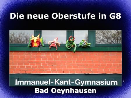 Die neue Oberstufe in G8 Bad Oeynhausen.