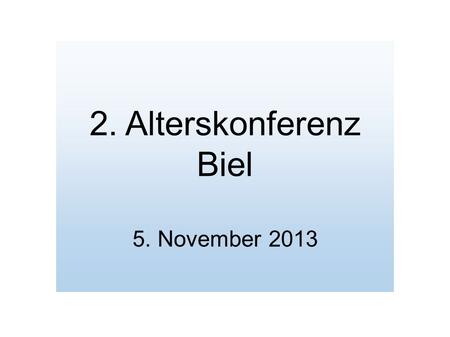 2. Alterskonferenz Biel 5. November 2013. M I G R A L T O Ein partizipatives Modell für die aktive Bürgerschaft der älteren Migrationsbevölkerung in Schweizer.