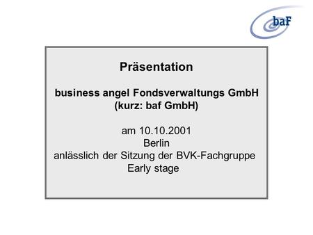 business angel Fondsverwaltungs GmbH