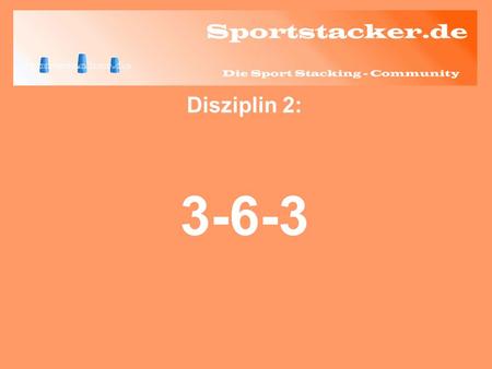 Disziplin 2: 3-6-3. Man geht aus von zwei 3er-Stapeln und einem 6er-Stapel. 1 2 3 4 5 6 7 8 9 10 11 12.